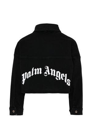 black denim jacket PALM ANGELS KIDS | PGGE007S26FAB001110
